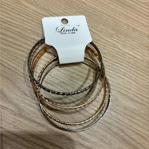 Gold + Silver Bangle Set